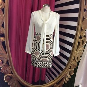 Ann Taylor Loft Knit Ethnic Print Skirt